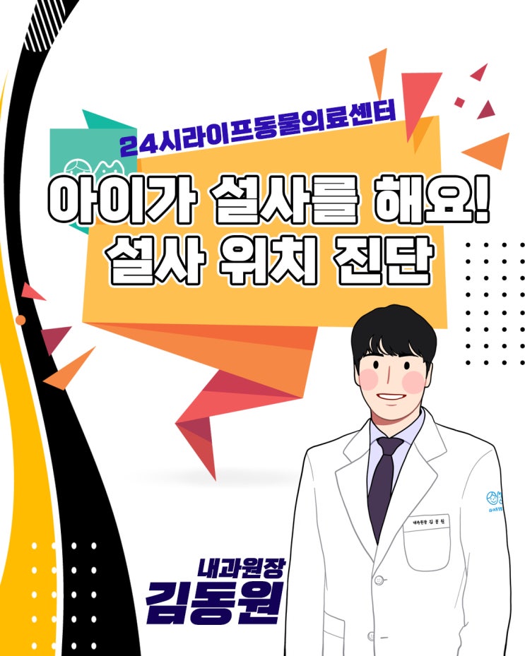 강아지가 설사를 해요! 설사 위치 진단 : 24시라이프동물의료센터 강아지가 설사를 해요! 설사 위치 진단 : 24시라이프동물의료센터