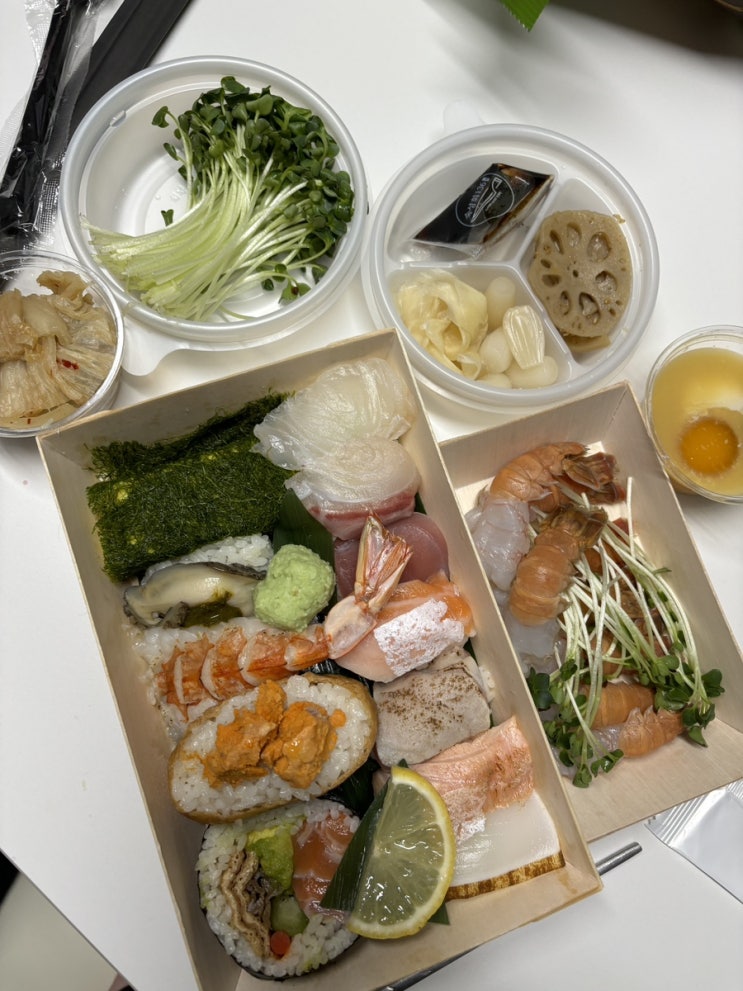  충남 천안 스시 회 맛집 숙성회 136 천안두정점 배달 후기