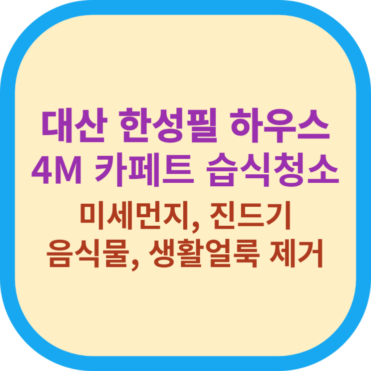  서산 당진 태안 홍성 카페트 청소 :: 대산 한성필 4M 카페트 먼지, 음식물 얼룩제거