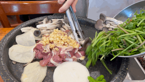  선릉역 고기집 청도미나리식당 오리로스 점심 핵만족 후기