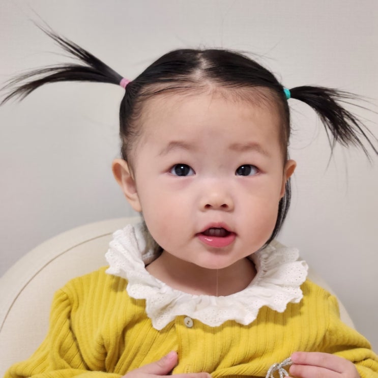  잔머리 많은 여아머리묶기 레시피박스 잔머리스틱 사용후기