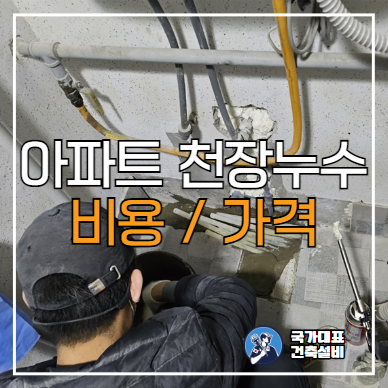  양천구 누수업체 아파트 천장 누수 비용(탐지, 공사)