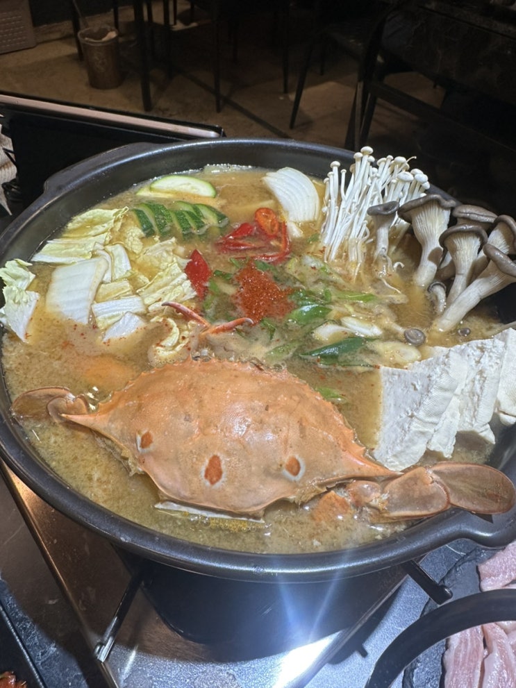  의정부 민락동 삼겹살 맛집 삼대장! 꽃게 전골 무료!