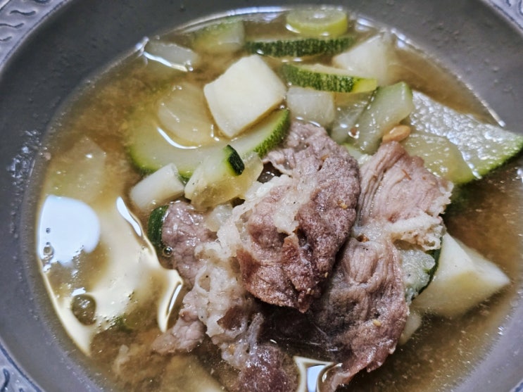  구수한 된장찌개 초간단 레시피 소개해요 / 소고기 양지