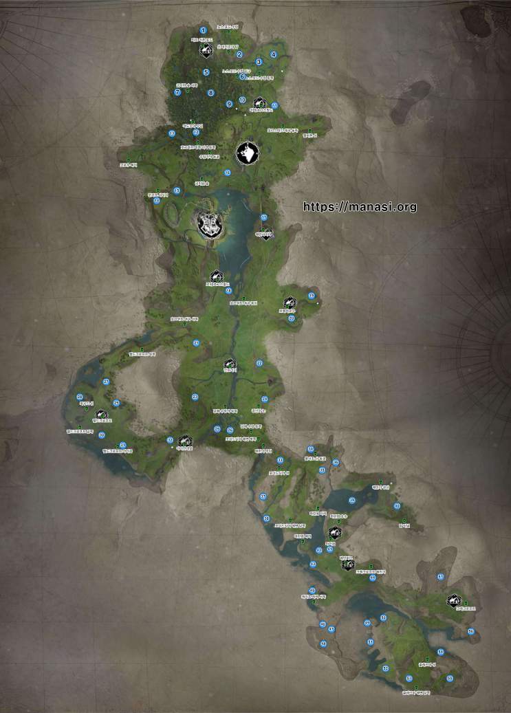 호그와트 레거시 – 마법 동물 위치 공략 지도 ( 호그와트 레거시 지도 / 통합링크 )
