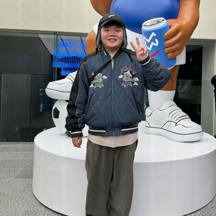  곽튜브 옷 팔라스 봄버 겨울 퀼팅자켓 키작은 뚱뚱한 남자 코디 참고!