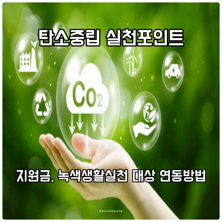  탄소중립 실천 포인트, 지원금, 녹색생활 실천 대상 연동 방법 알아보기