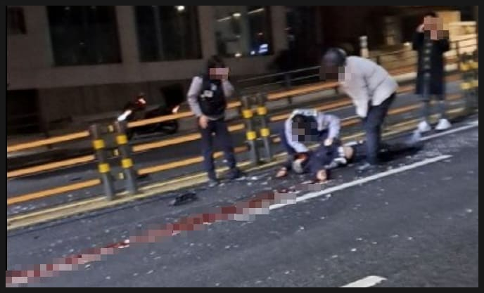 음주운전 비숑 벤츠녀 신상 <b>DJ 예송</b> 피해자 사고 현장 사진... 