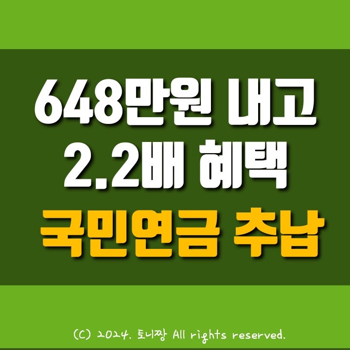 [국민연금] 648만원 내고 2.2배 돌려받는 방법. 군인 추납 가입자 급증 이유