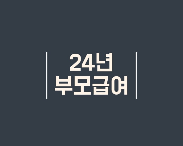  2024년 부모급여 지원 정책 (꼭 출생 60일 이내에 하세요)
