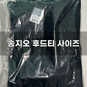 송지오 후드티 사이즈부터 XX사진까지 전부 공개합니다.