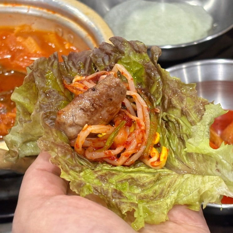  춘천 고깃집 추천, 회식장소로 추천하는 부속고기 맛집 돼지한마리 후평점