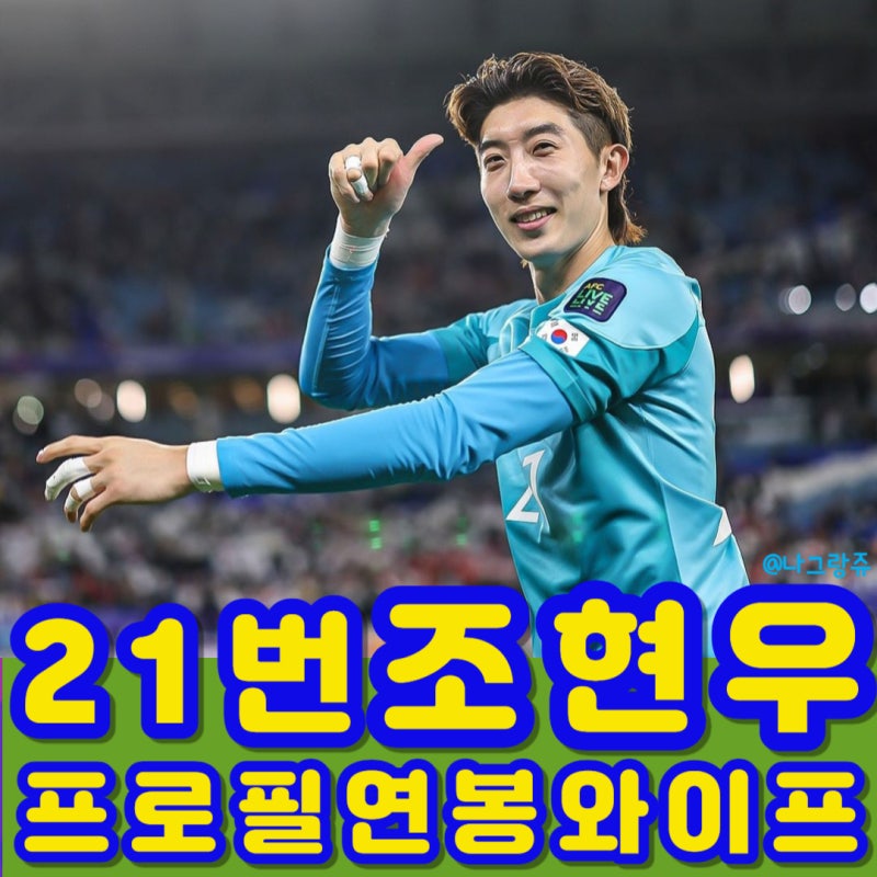조현우 프로필 연봉 와이프 아시안컵 승부차기 선방쇼