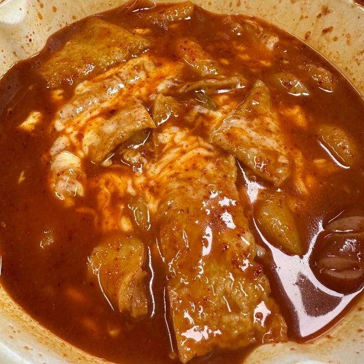  부산 명지 동대문엽기떡볶이 | 메뉴 맵기추천