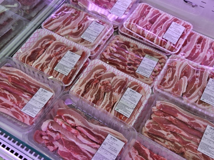  이천 정육점 오픈 이벤트 라면 주는 삼가네 정육 유통센터