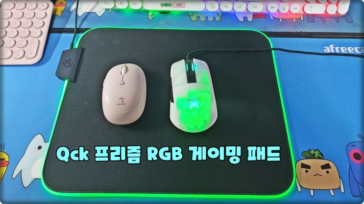 감성마우스패드는 스틸시리즈 Qck 프리즘 RGB 마우스패드추천