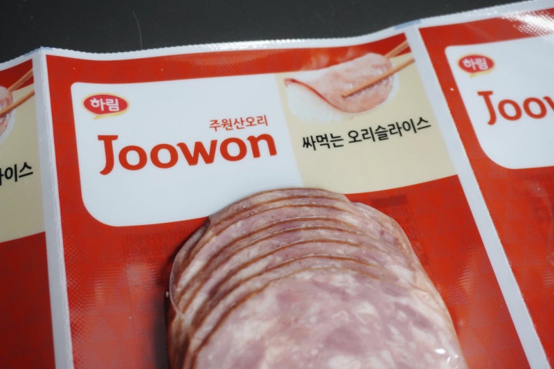 싸먹는 오리슬라이스 주원산오리 1분 간편조리 전자레인지 도시락반찬