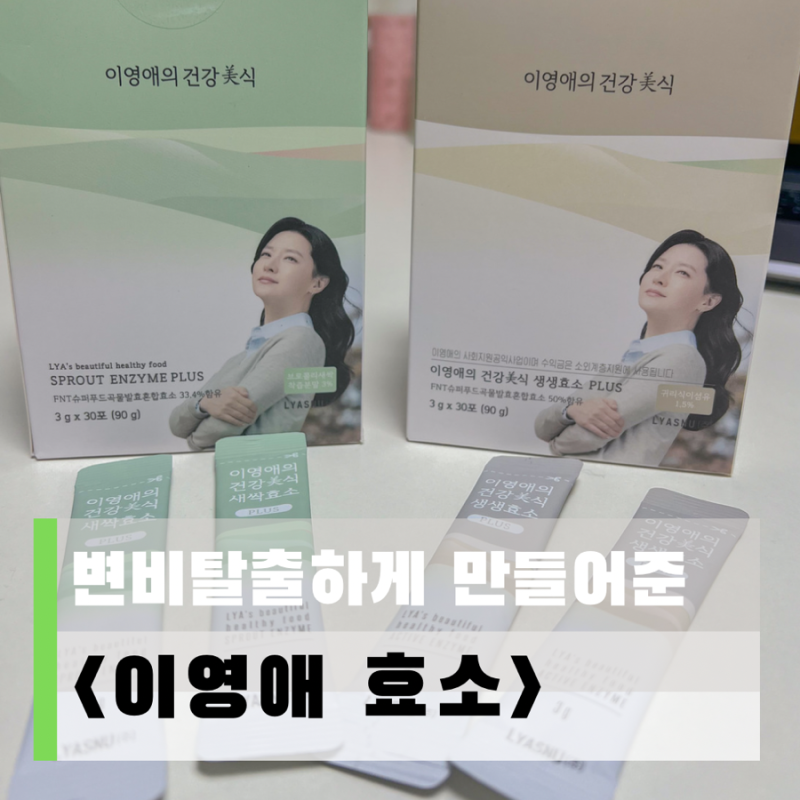 1일1똥 가능하게 한 이영애효소 내돈내산 후기