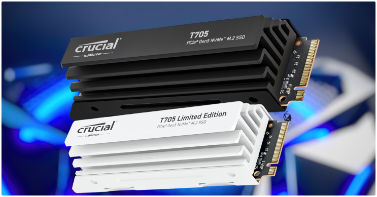  역대 최고의 성능을 제공하는 마이크론 크루셜 T705 Gen5 SSD