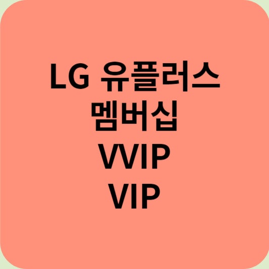 LG 엘지 유플러스 멤버십 VVIP VIP 등급 및 VIP콕 혜택 알아보아요~* [월성동 휴대폰샵]