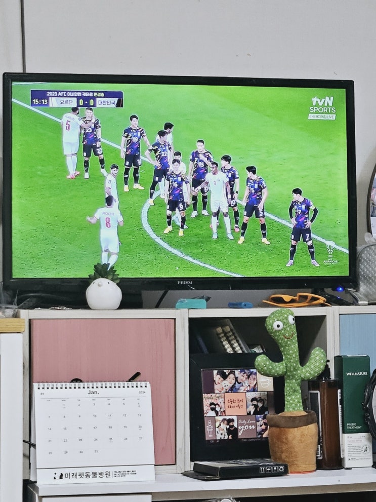  일상글 - 예랑이와 같이 먹는 방어 및 소고기 파티 (+2023 AFC아시아컵 카타르 준결승)