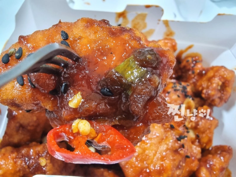 bhc치킨 메뉴 레드킹 순살 할인팁 가격 칼로리 솔직맛평가