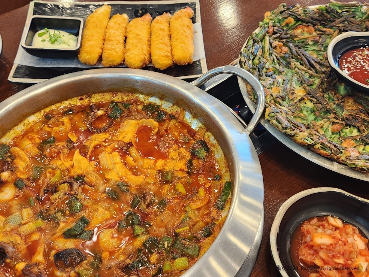  광명역 일직동 점심 맛집 '사위식당 광명점' : 낙삼새 추천, 동래부추전, 대게살 튀김