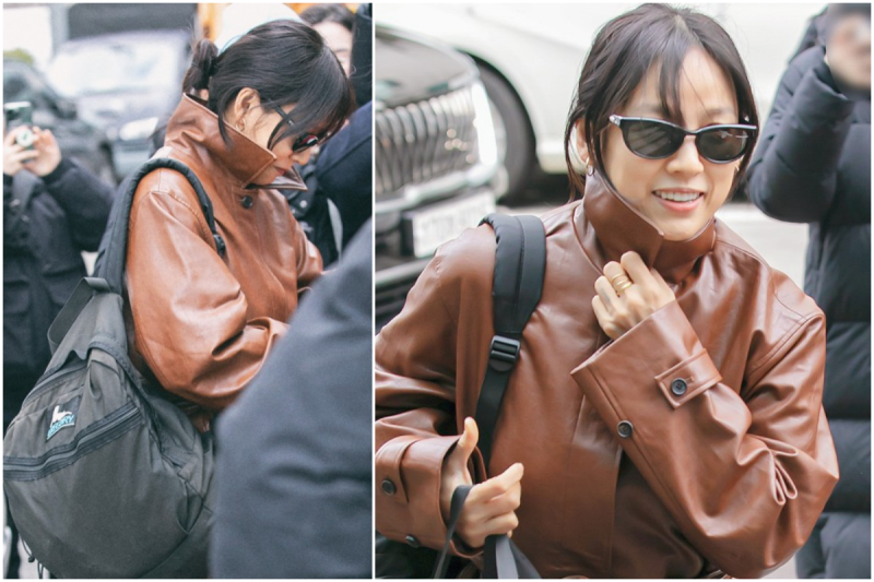 이효리 출근룩 패션 선택한 데일리백 빈티지가방 백팩 어디꺼야?
