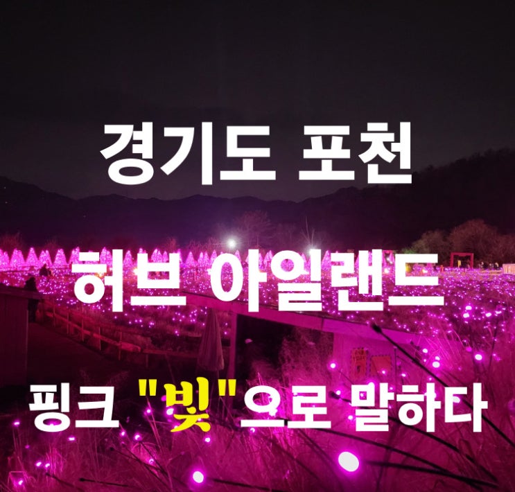  포천 [허브 아일랜드] 핑크 "빛" 으로 말하다