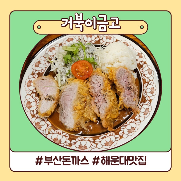 부산 해운대 맛집 제주 흑돼지 돈까스 거북이 금고 부산 해운대 맛집 제주 흑돼지 돈까스 거북이 금고