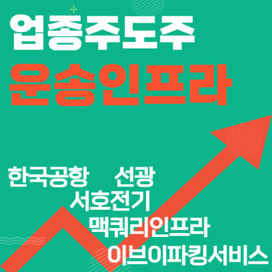  업종주도주 - 운송인프라(한국공항,선광,서호전기,맥쿼리인프라,이브이파킹서비스)주도주식 주가 분석 및 미래 투자 전망