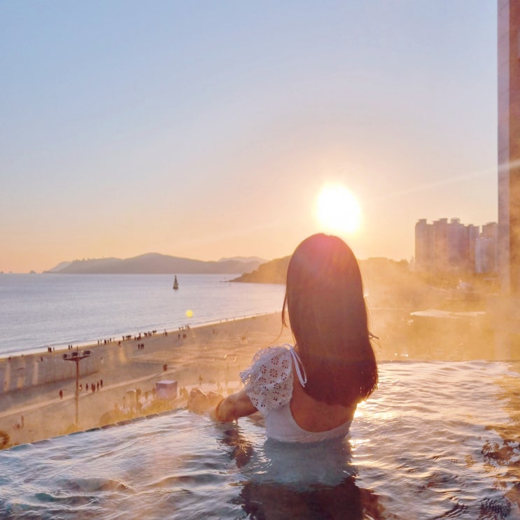  해운대 그랜드조선 부산 오션뷰 디럭스 트윈 조식 수영장 해운대 호텔 후기