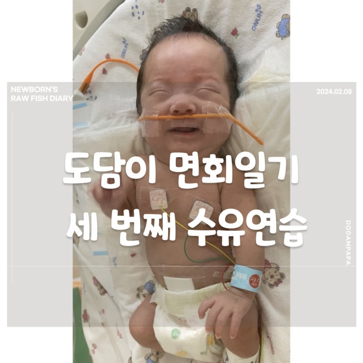 도담이 면회일기 도담이 세 번째 수유 연습 및 다시 호흡기 도담이 면회일기 도담이 세 번째 수유 연습 및 다시 호흡기