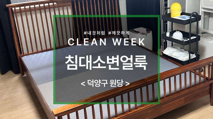  매트리스 청소 방법, 소변 얼룩 지워질까요?