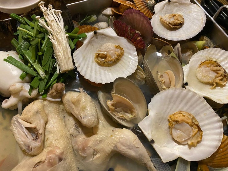  [신당 뻘하우스] 백숙과 함께하는 조개찜 맛집! 내돈내산 후기!