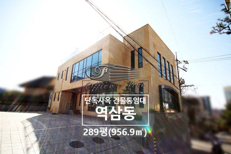  강남 통임대 역삼동 저렴한 신논현역 코너 건물 통임대 289평(956.9)