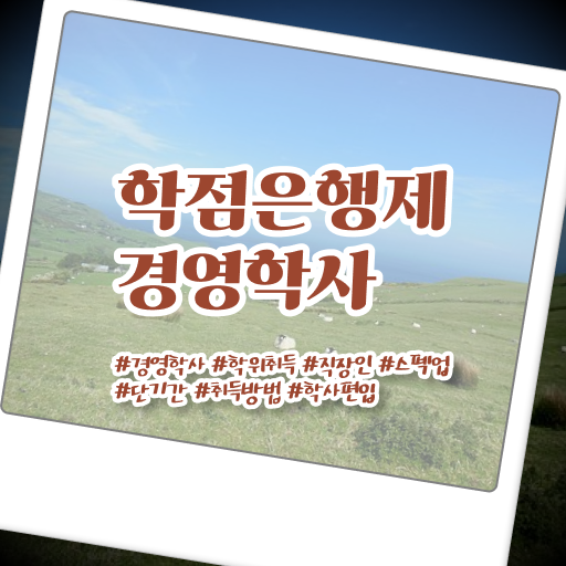  경영학 평생교육원 학점은행제 가격 콕콕 짚어드립니다 ?