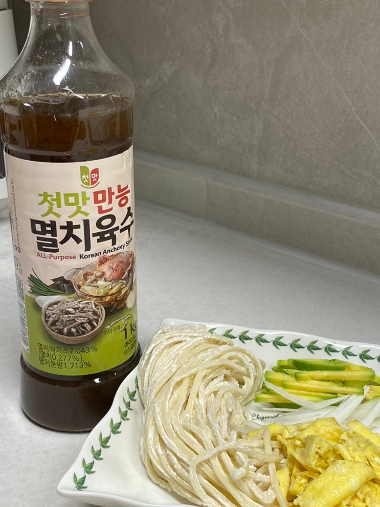  청우 첫맛 만능 멸치육수 간단 멸치칼국수 레시피