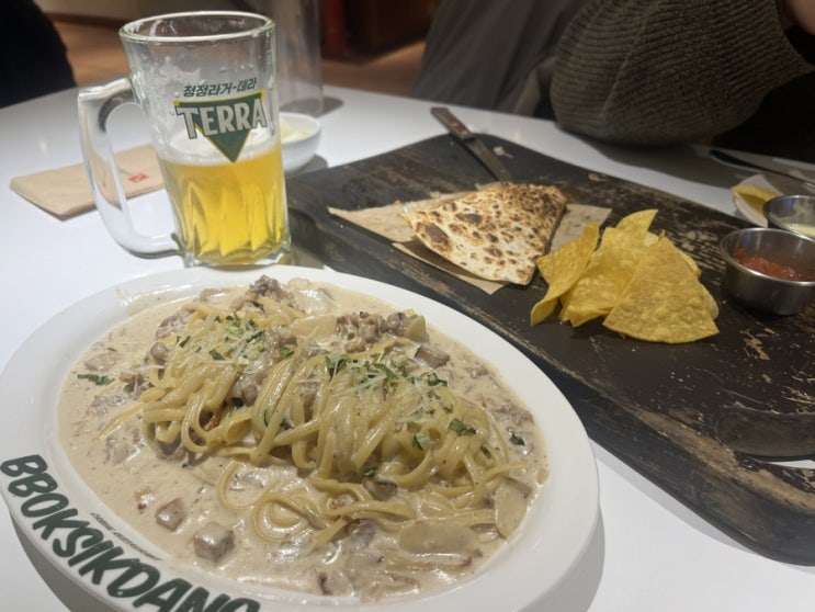  [인천부평역맛집] 퀘사이드, 만조파스타가 맛있는 뽁식당 부평점 메뉴추천