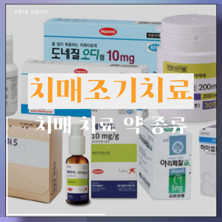  치매 약 종류 정리 조기치매 예방법