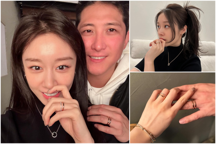 <b>지연</b>️<b>황재균</b> 새롭게 맞춘 커플링 명품 다이아 반지 브랜드... 
