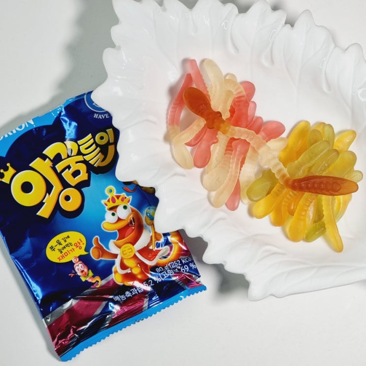  오리온 왕꿈틀이 젤리 영양성분 칼로리 정보