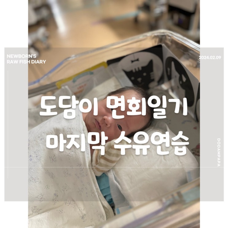 도담이 면회일기 도담이 네 번째 마지막 수유 연습 도담이 면회일기 도담이 네 번째 마지막 수유 연습