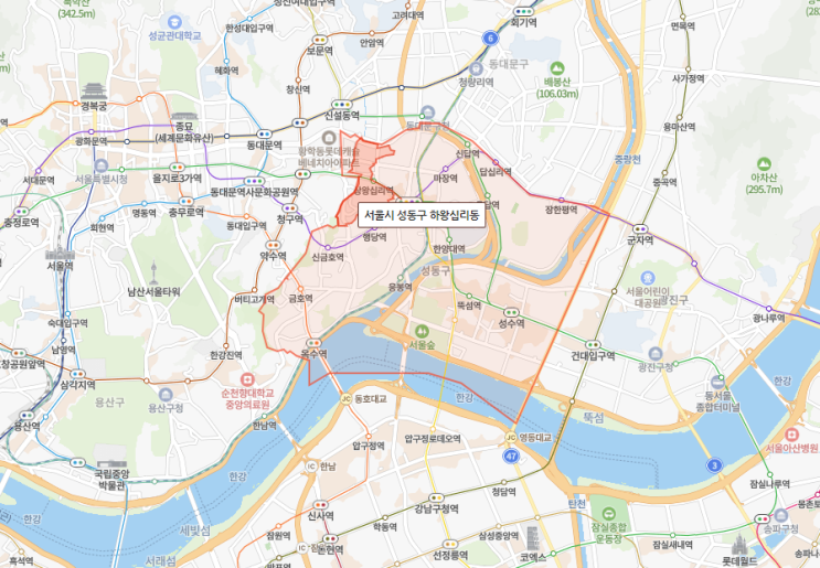 서울 성동구 하왕십리동 아파트 실거래가 흐름 살펴보기