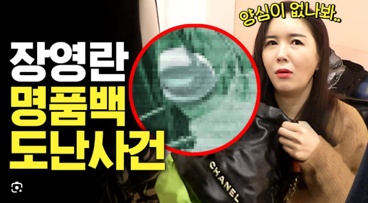 <b>장영란</b> 바지회 중 <b>명품</b>백 도둑 맞았다 사비 보태 2천만 원 기부