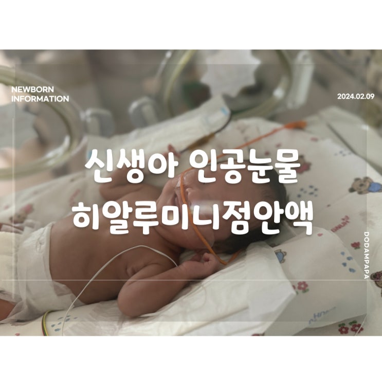신생아 정보 신생아 인공 눈물 히알루미니점안액 효능 및 부작용