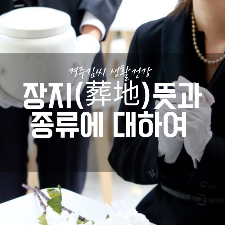  장지 뜻과 장지(葬地)의 종류에 대하여