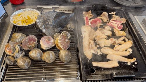  영덕동 무한리필 맛집 무한조개 흥덕점 가성비 좋은 해산물, 돼지고기는 서비스