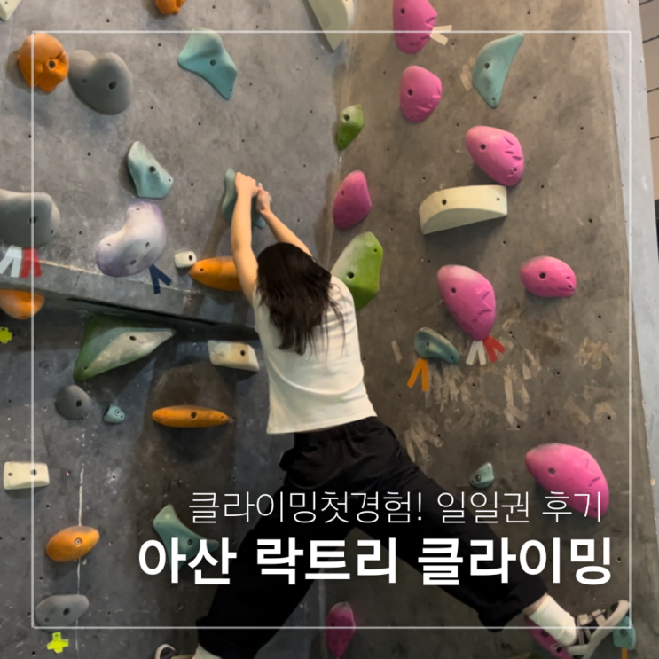  아산 락트리 클라이밍 센터 일일권 후기! (준비물)