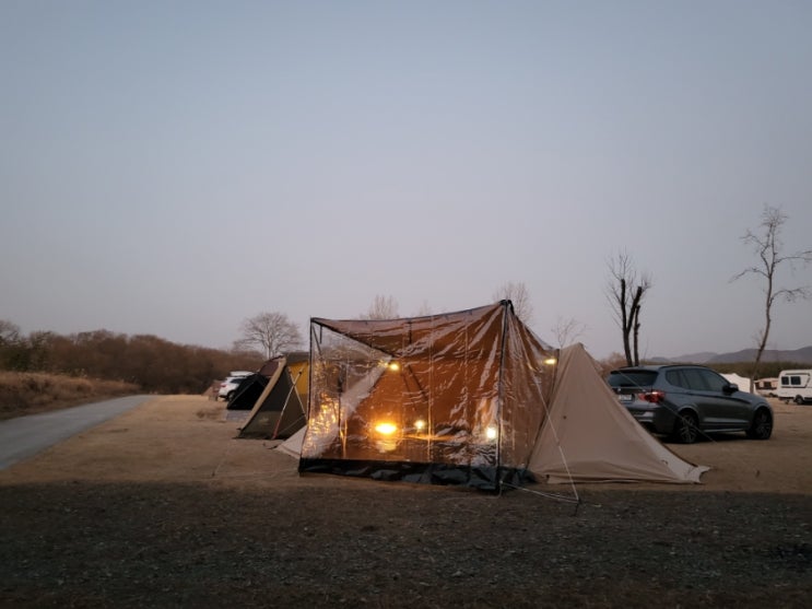  경남 진주 와룡지구 친수생태공원 노지캠핑, 차박 명소